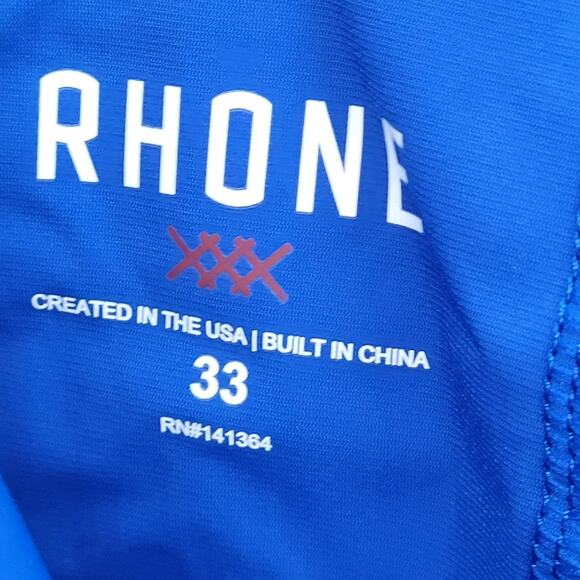 Rhone Resort Collection Blue Quick Drying‎ Side Vent Flat Front Men's Shorts - Picture 11 of 15